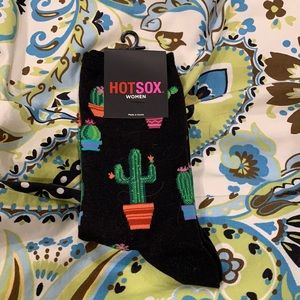 Black Hot Sox Cactus Socks